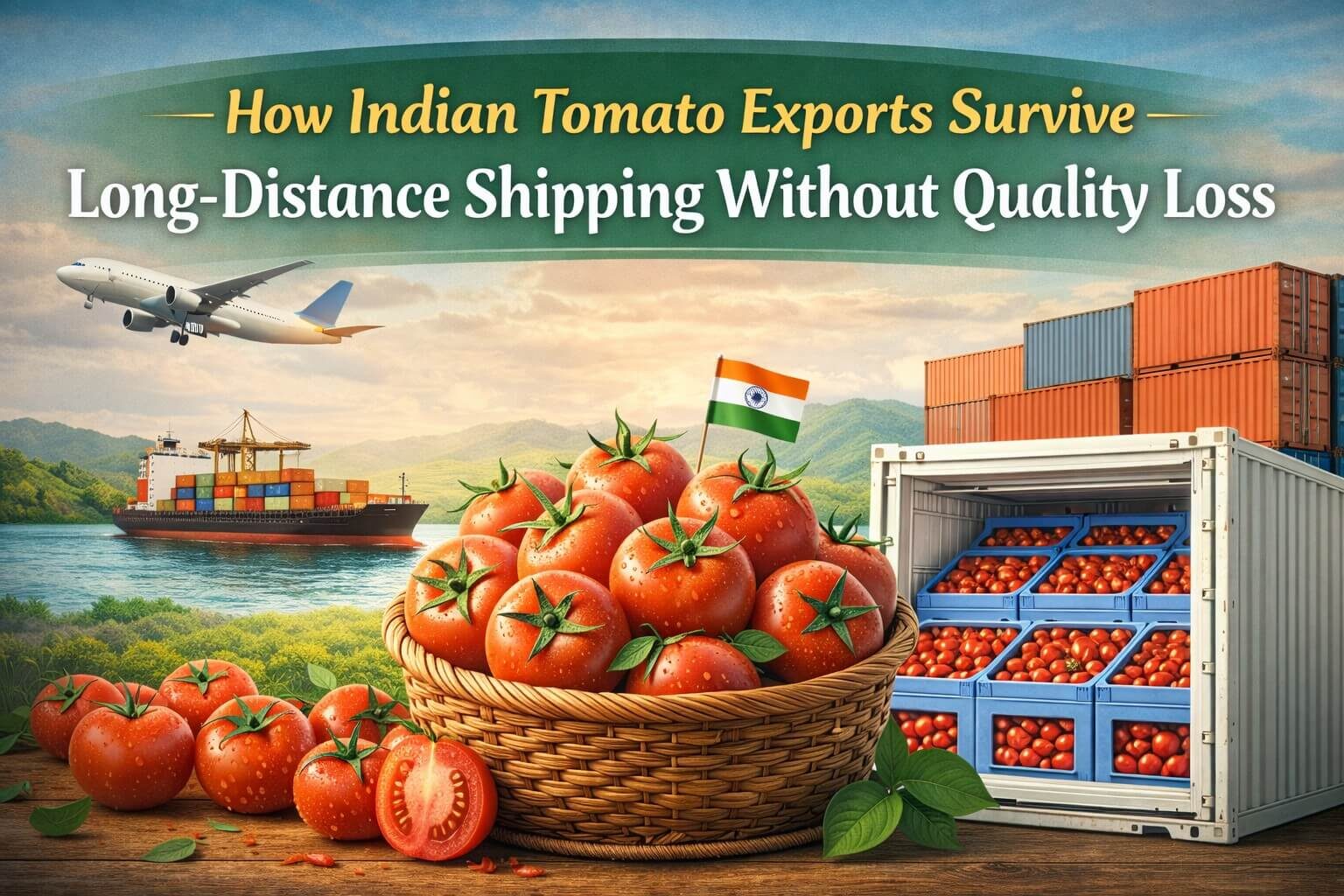 How Indian Tomato Exports Survive Long-Distance Shipping Without Quality Loss